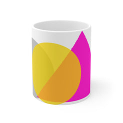 Ceramic Mug — Colorful Mid-Century Modern Coffee Cup (11 oz)