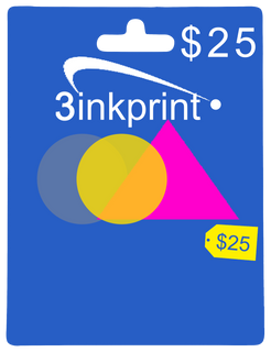 3inkPrint $25 Gift Card
